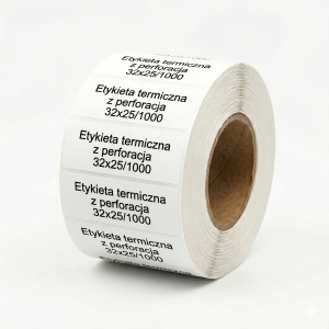 Etykieta termiczna z perforacja 32x25/1000
