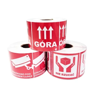 Etykieta z nadrukiem 80*80/1000 "GORA"